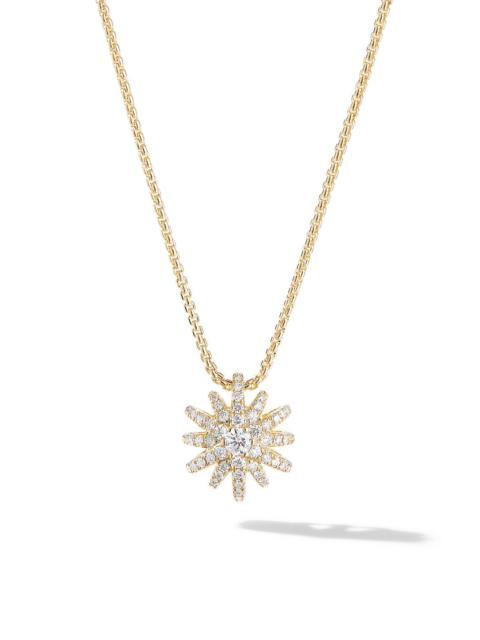 DAVID YURMAN Women's Starburst Pendant Necklace in 18K Yellow Gold with Diamonds, 11MM - Diamond