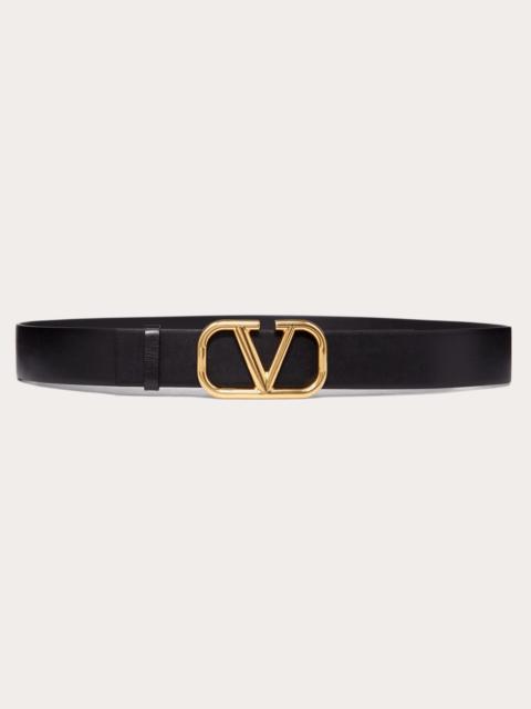 Valentino VLOGO SIGNATURE CALFSKIN BELT 40 MM
