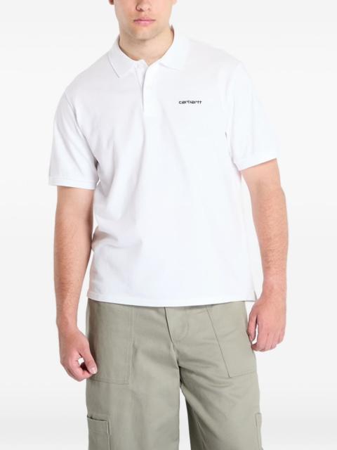 Carhartt WIP logo-print piqué polo shirt