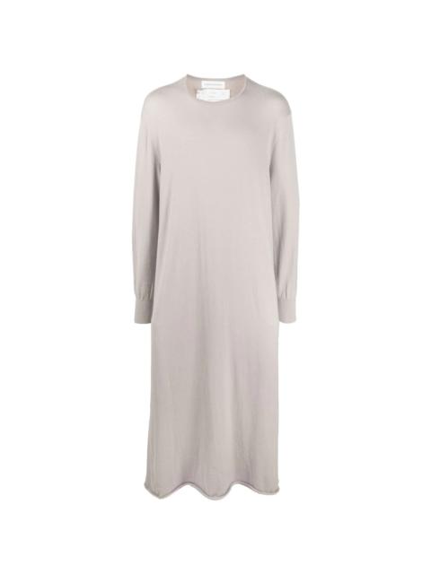 extreme cashmere knitted maxi dress