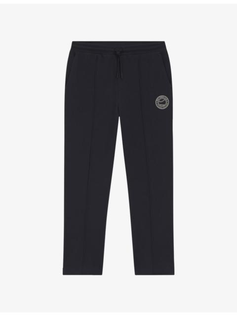 BOSS Brand-Embroidered Relaxed-Fit Cotton-Blend Jogging Bottoms