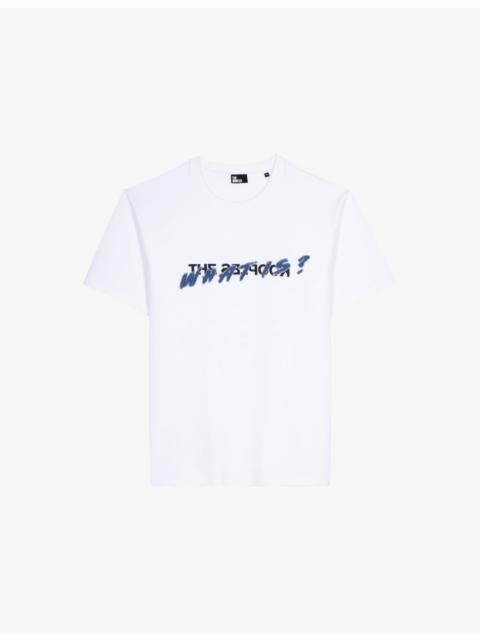 The Kooples Branded-Print Short-Sleeved Cotton-Jersey T-Shirt