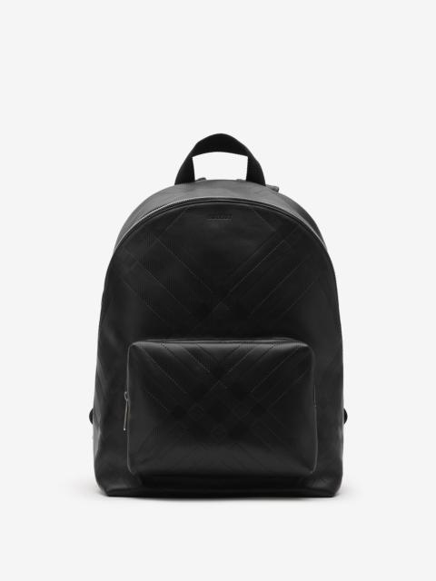 Burberry Embossed Check Backpack