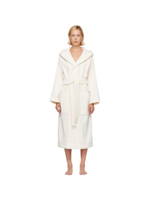 TEKLA Off-White Terry Hooded Bathrobe