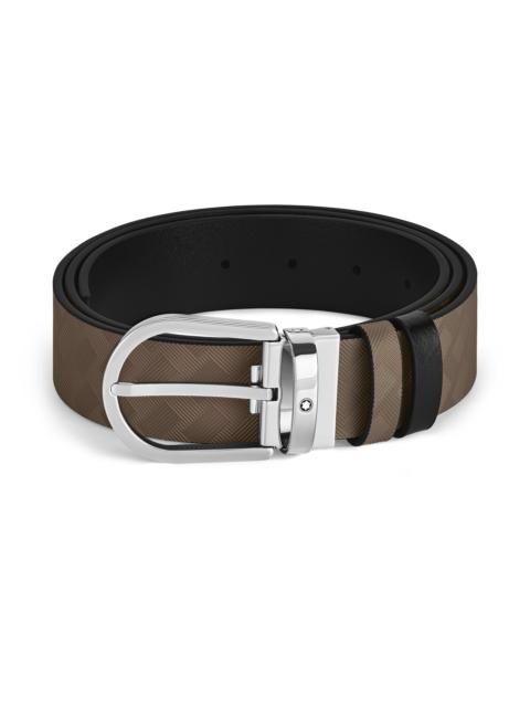 Montblanc HORSESHOE 35 MM REVERSIBLE BELT IN EXTREME LEATHER