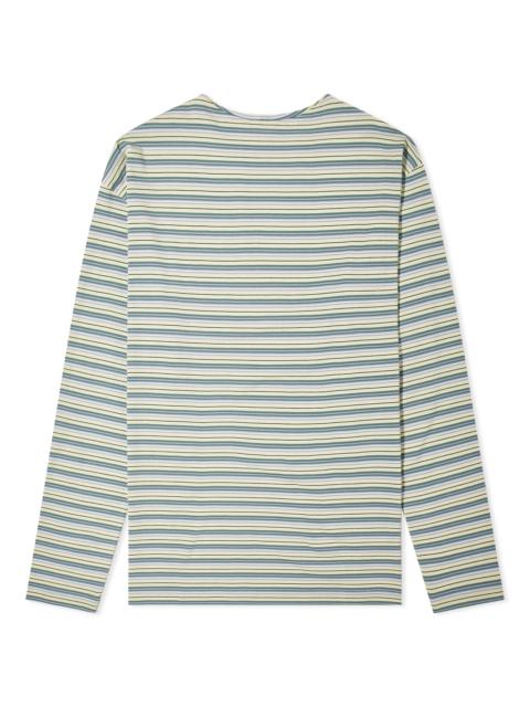 Auralee Hard Twist Stripe Long Sleeve