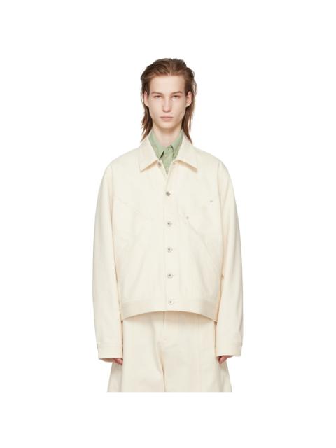 sage NATION Off-White Jiji Denim Jacket