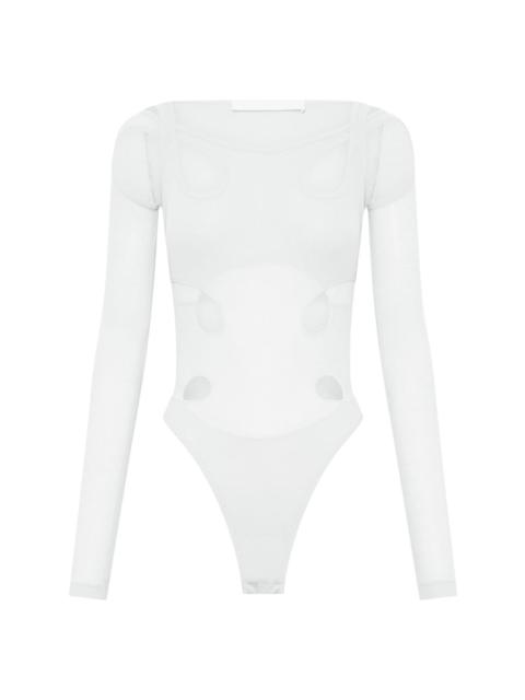 Dion Lee cut-out detail long-sleeve bodysuit