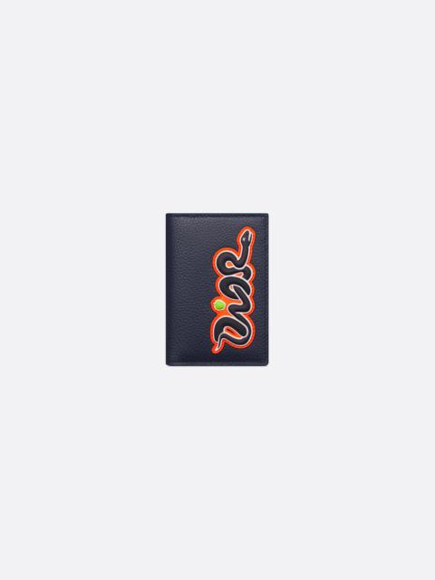 Dior DIOR AND KAWS Vertical Bifold Card Holder