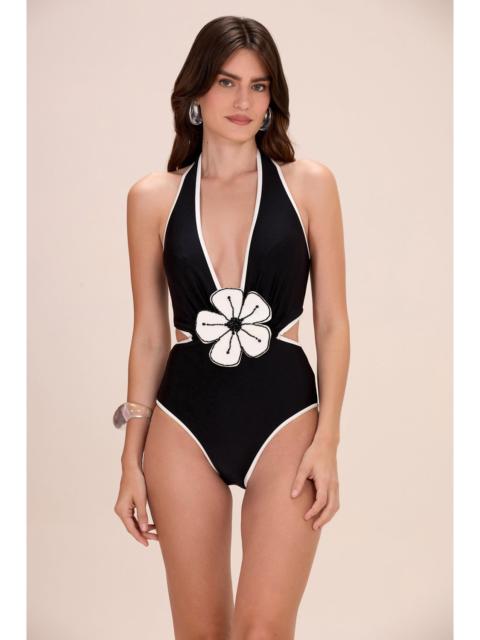 PatBO MIDNIGHT BLOOM FLOWER BODYSUIT