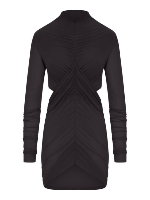 Rick Owens LONG DRAPED VISCOSE T-SHIRT WITH LONG SLEEVES