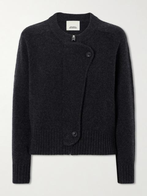 Isabel Marant Murielle Wool And Cashmere-blend Zip-up Cardigan