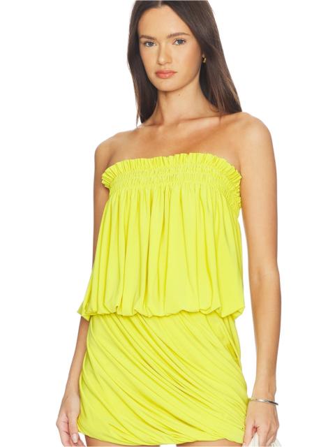 NORMA KAMALI Strapless Peasant Bodysuit