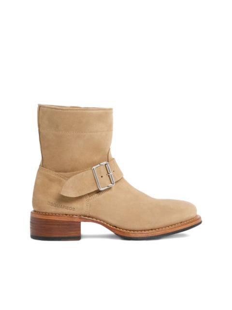 DSQUARED2 buckle zip harley boots