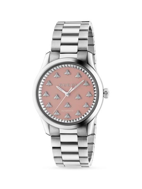 GUCCI Men's ​G-Timeless​ Automatic Stainless Steel Bracelet Watch - Silver