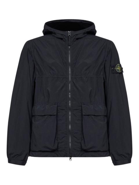 Stone Island logo-patch hooded jacket