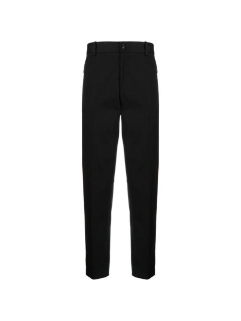 side-stripe tapered trousers
