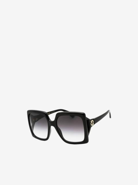 GUCCI oversized square-frame sunglasses