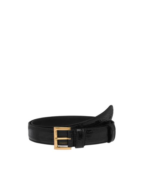 Prada Crocodile leather belt