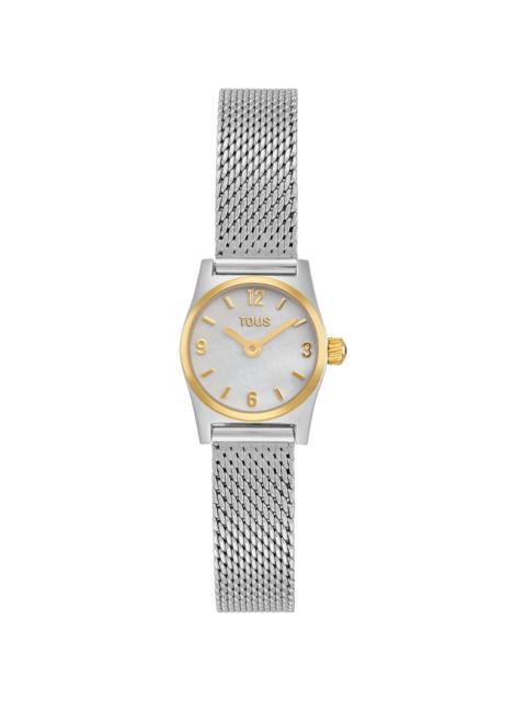 TOUS Analog Watch with steel bracelet and mother-of-pearl face TOUS EPIC MINI