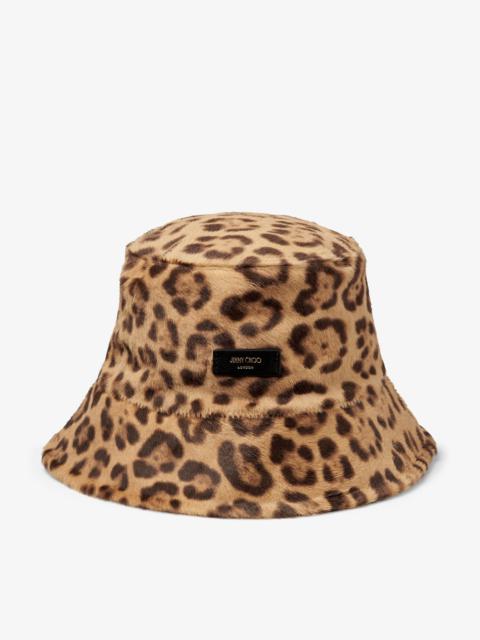 JIMMY CHOO Isolde Bucket Hat
Natural Leopard Print Pony Bucket Hat