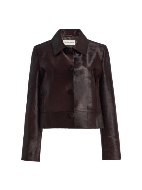 NOUR HAMMOUR Hadley Pony Hair Jacket