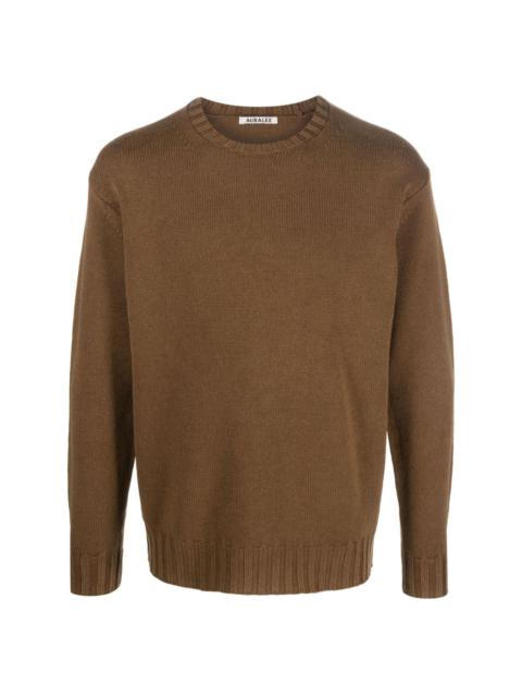 crew-neck wool jumper