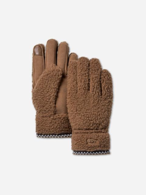 UGG ® Men's ®braid Glove in Light Chestnut