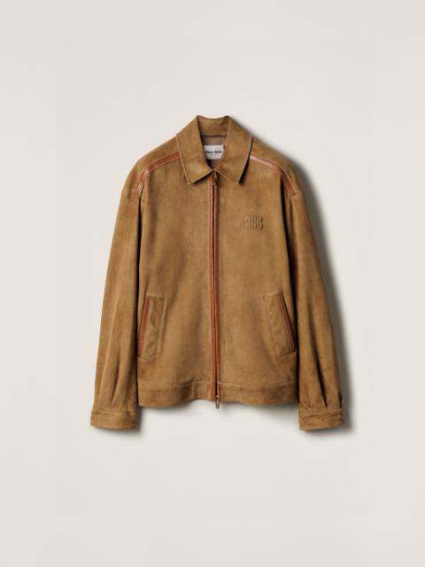 Miu Miu Suede blouson jacket