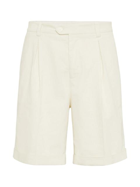 Brunello Cucinelli Tailored Shorts "Off White" BRUN766