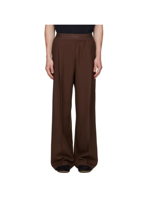 Stockholm Surfboard Club Brown Relaxed Fit Trousers