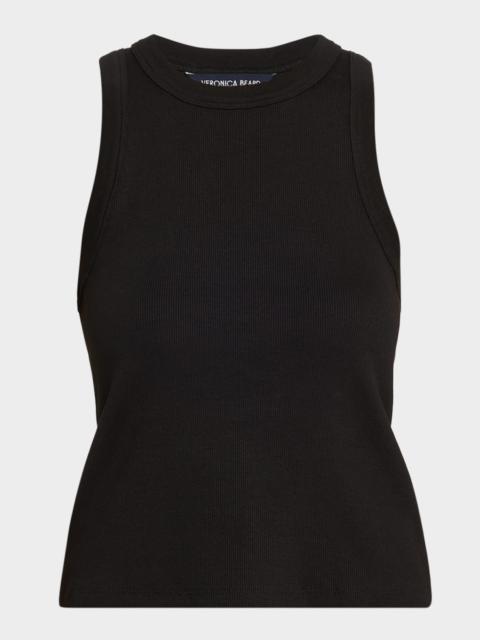VERONICA BEARD Jordyn Cropped Tank Top