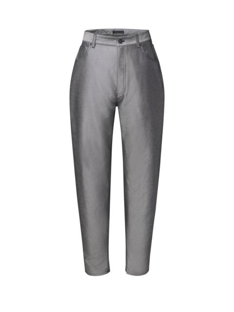 Louis Vuitton Silver Denim Balloon Jeans