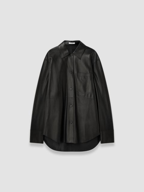 JOSEPH Penna Soft Nappa Leather Overshirt