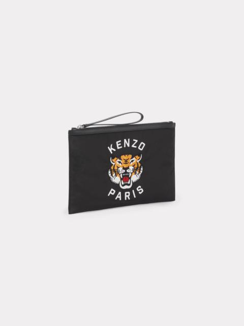 Large 'KENZO Varsity' purse in embroidered nylon