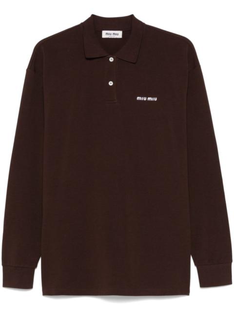 Miu Miu cotton polo shirt