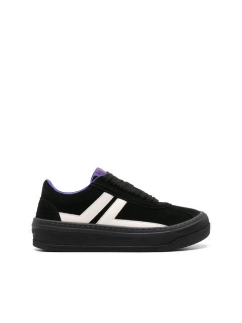 panelled suede sneakers