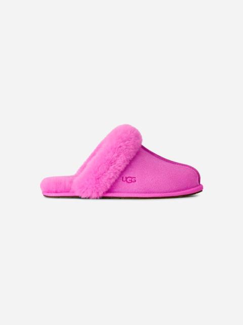 UGG ® Women's Scuffette II Suede Sheepskin Slipper in Bright Fuchsia