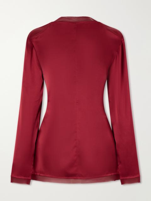 TOVE Beau Knotted Silk Blouse
