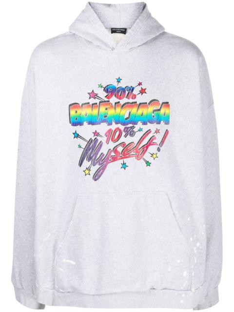 BALENCIAGA graphic wide-fit hoodie