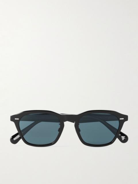 Oliver Peoples + Roger Federer R-11 D-Frame Acetate Sunglasses Black