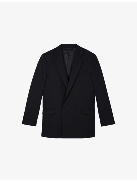 The Kooples Double-Breasted Notch-Lapel Wool Blazer