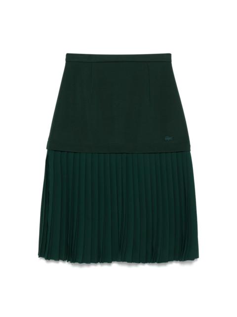 LACOSTE pleated satin skirt