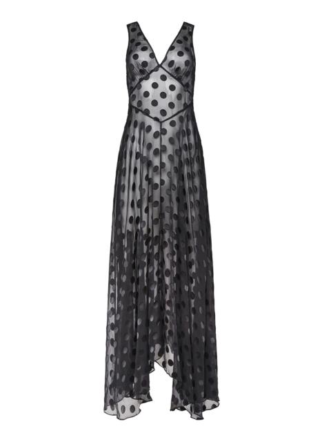 Fleur du Mal Silk Dot Gown