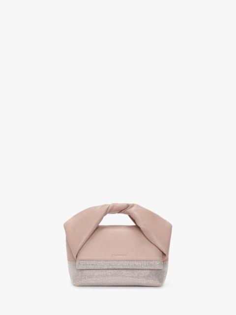 JW Anderson MEDIUM TWISTER - LEATHER TOP HANDLE BAG WITH CRYSTALS