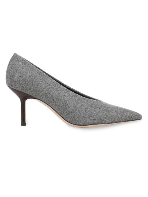 Favorite Daughter Women's Zoe Point-Toe Wool Pumps - Grey