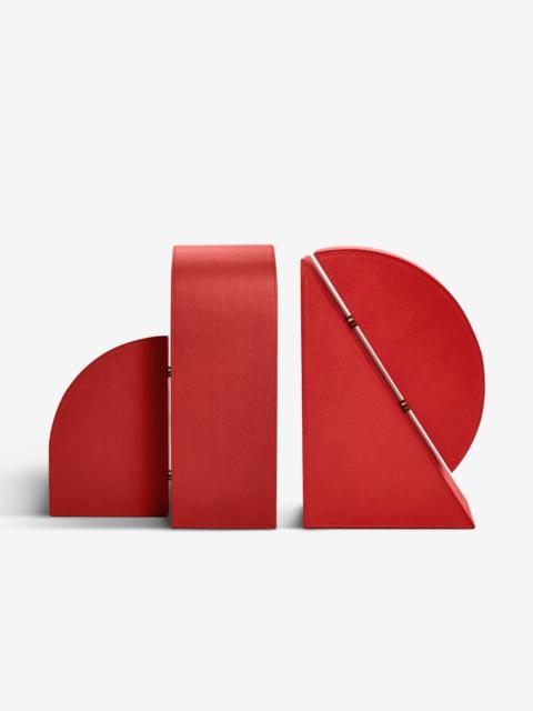 ASSOULINE Cubist Bookends Set - Red