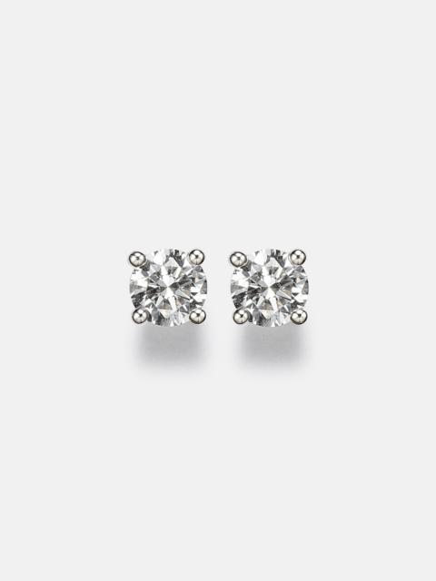 ANITA KO 18kt white gold stud earrings with diamonds