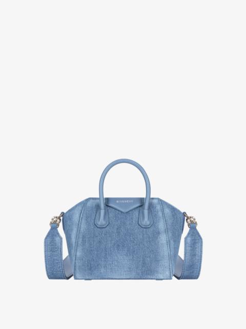 ANTIGONA TOY BAG IN WASHED DENIM