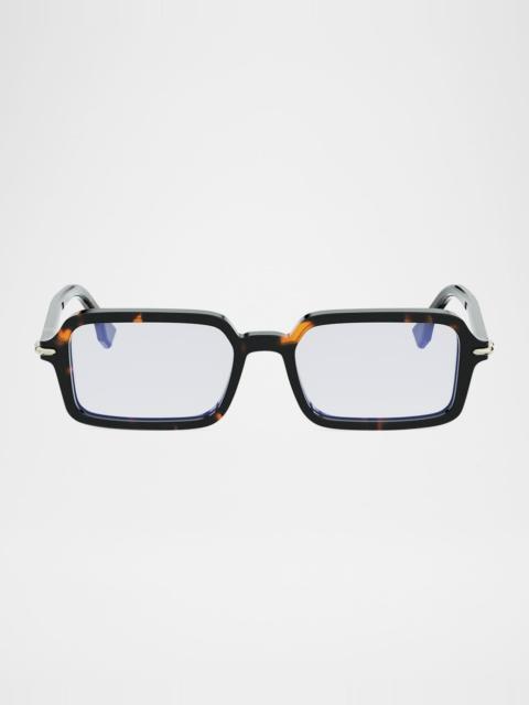 FENDI Selleria Rectangle Acetate Sunglasses